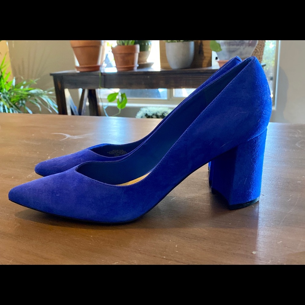 Marc Fisher Block Pointed Toe Heels